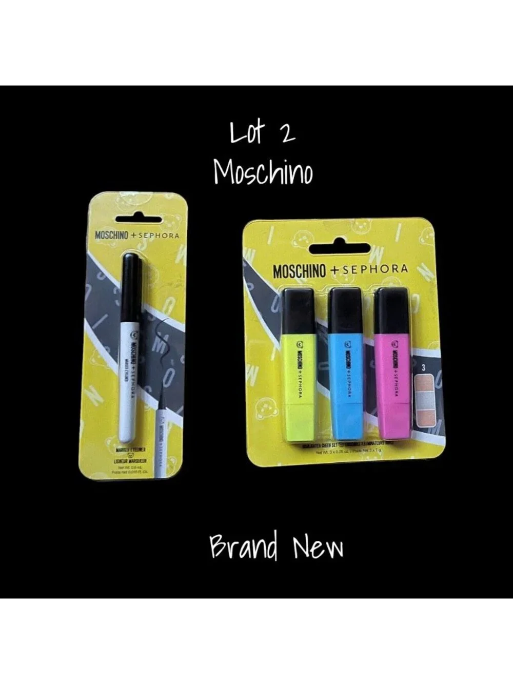 Moschino x Sephora Office Cheek Liquid Eyeliner Set - 2 New Makeup Products